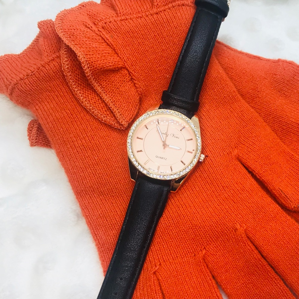 NWOT New Voulez Vous Watch Rose Gold Face
